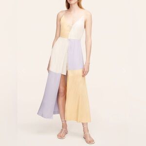 Rebecca Taylor Color-Blocked Twill Dress